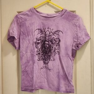 Purple dye rob zombie tee